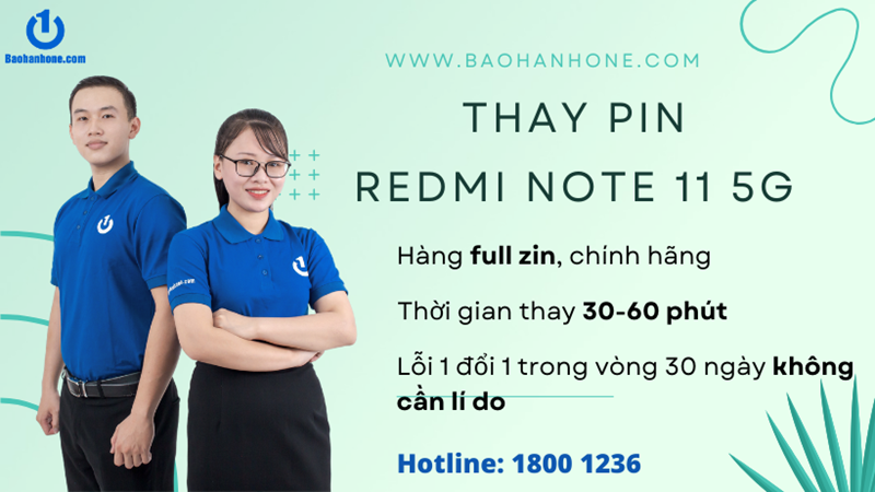 Thay pin Redmi Note 11 5G/11 Pro 5G/11 Pro+ 5G tại Bảo Hành One