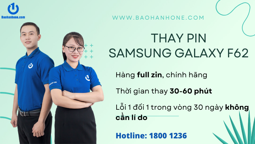 Thay pin Samsung Galaxy F62 chính hãng tại Bảo Hành One