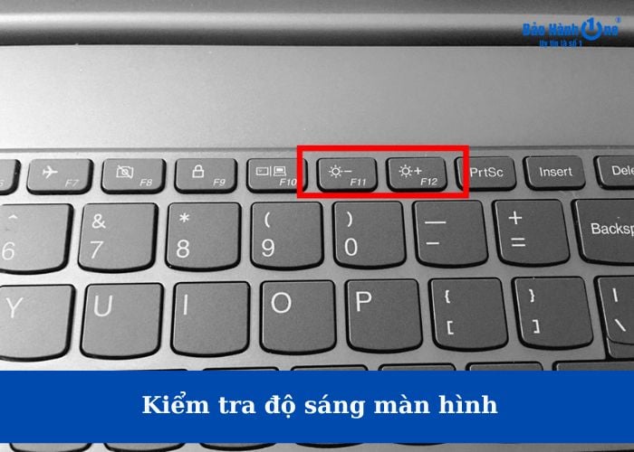 Cần kiểm tra xem đèn nền và độ sáng laptop