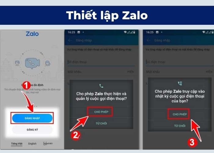 Hướng dẫn cài đặt thiết lập Zalo trên điện thoại