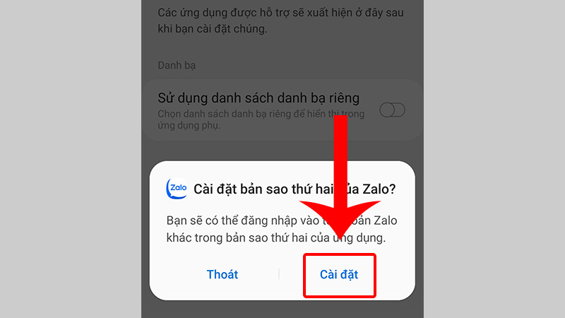 Hướng dẫn chi tiết cách dùng 2 Zalo trên Samsung