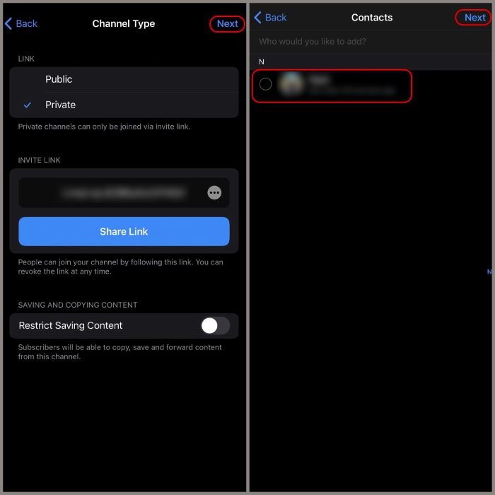 Chọn loại channel (public, private) > thêm bạn bè vào channel