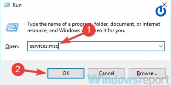 Mở “services.msc”