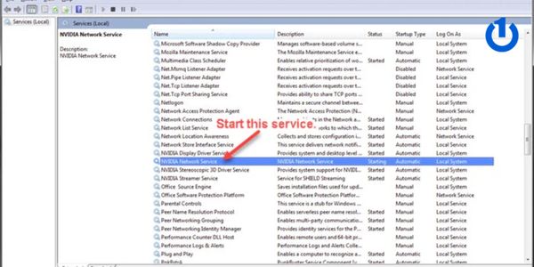 Chọn NVIDIA Network Service