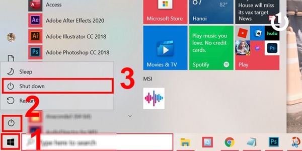 Nên tắt nguồn máy trước khi thực hiện