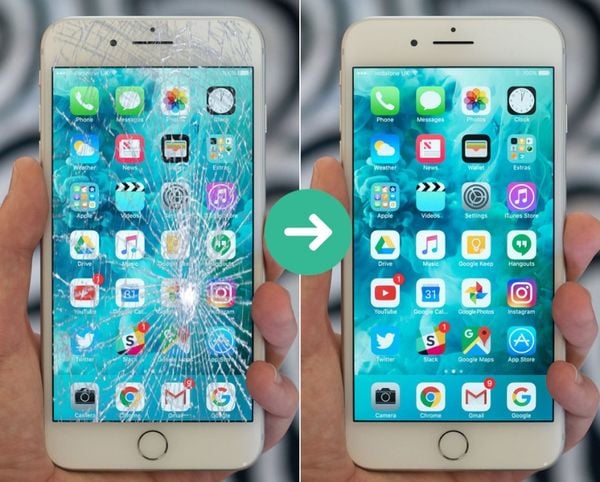 iphone 8 plus vỡ màn hình