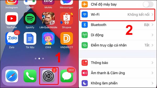 iphone tự ngắt kết nối wifi