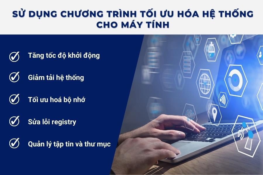 Sử dụng chương trình tối ưu hóa hệ thống cho máy