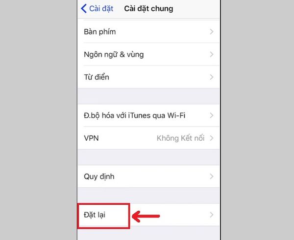 Khôi phục cài đặt gốc iPhone X