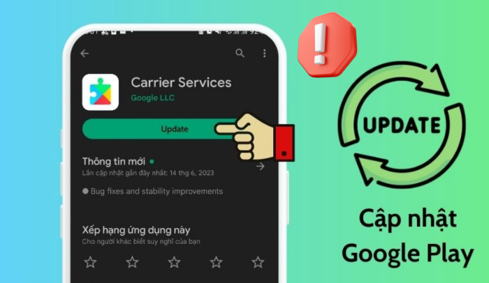 Nguyên nhân không cập nhật được ứng dụng trên CH Play
