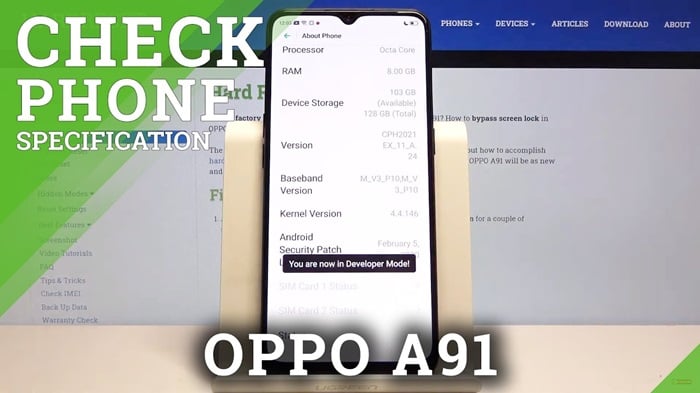 Kiểm tra thông số điện thoại OPPO