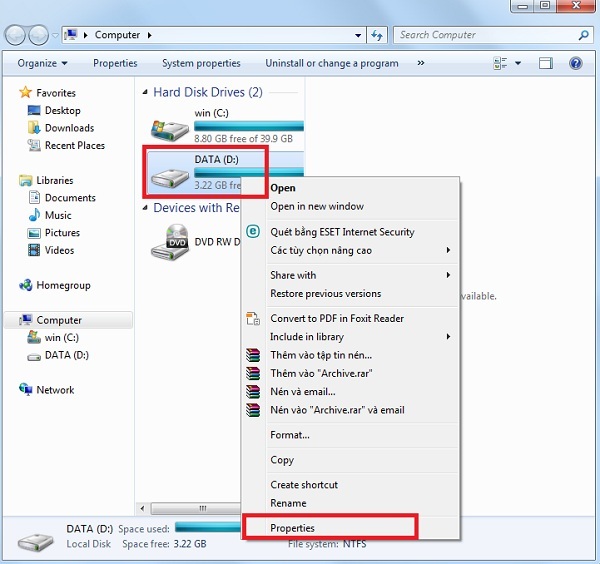 Kiểm tra bộ nhớ laptop