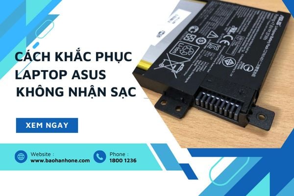 laptop asus không nhận sạc