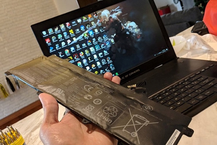 laptop sony bps13 bị phồng pin