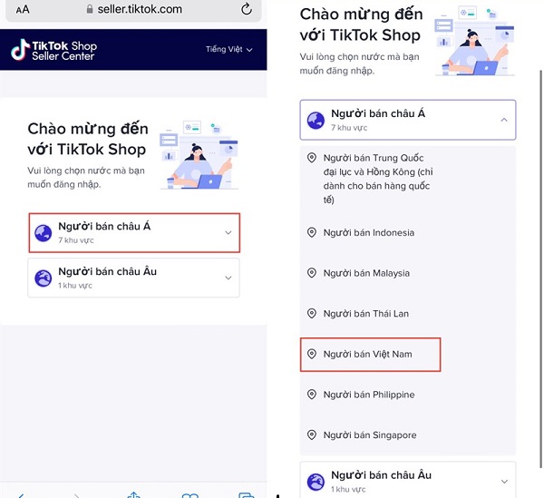 Hướng dẫn liên kết Tik Tok shop