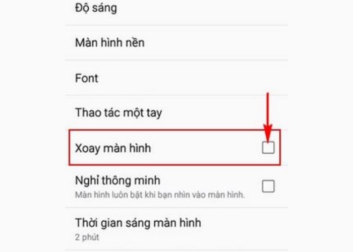 Cần khởi động lại điện thoại sau khi thay đổi