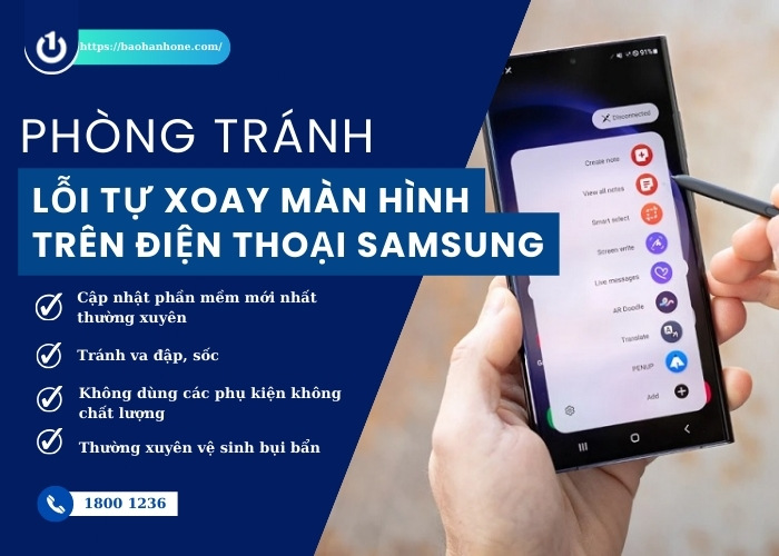 Một số cách phòng tránh lỗi xoay màn hình trên