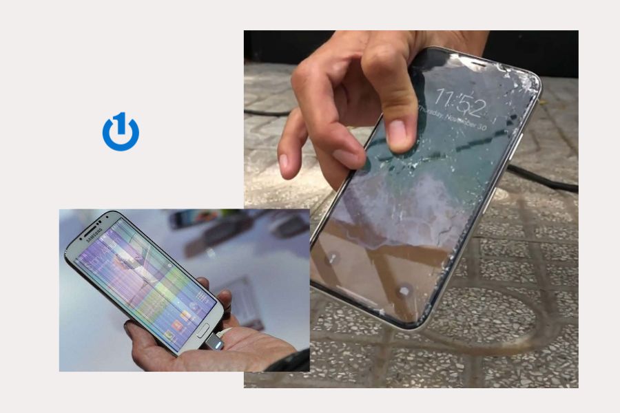 Màn hình điện thoại bị tác động mạnh như rơi