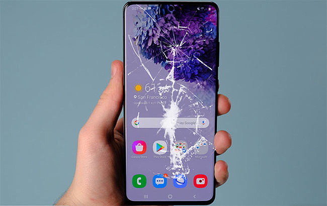 Màn hình Samsung S20 Fe bị vỡ