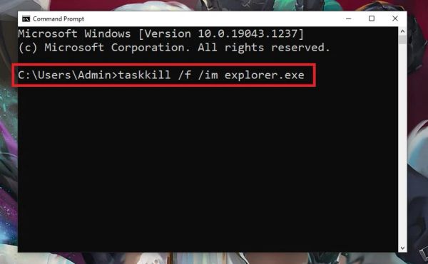 màn hình desktop bị ẩn