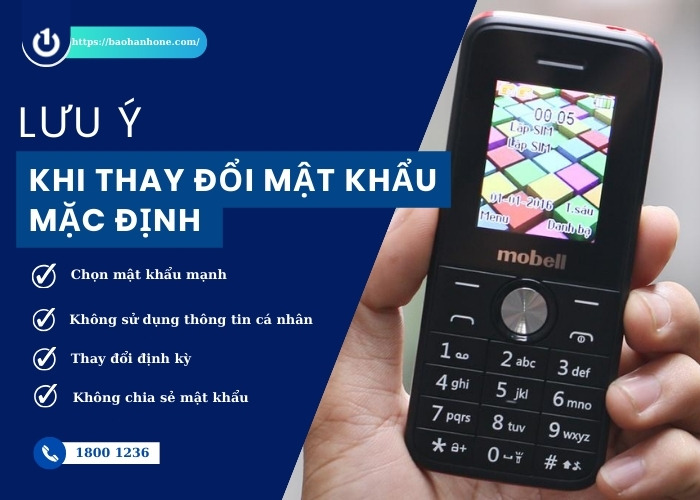 Một số điều cần lưu ý khi đổi mật khẩu