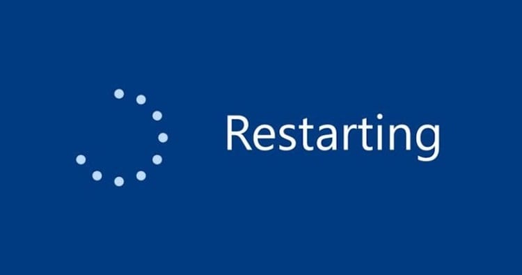 Restart lại máy tính