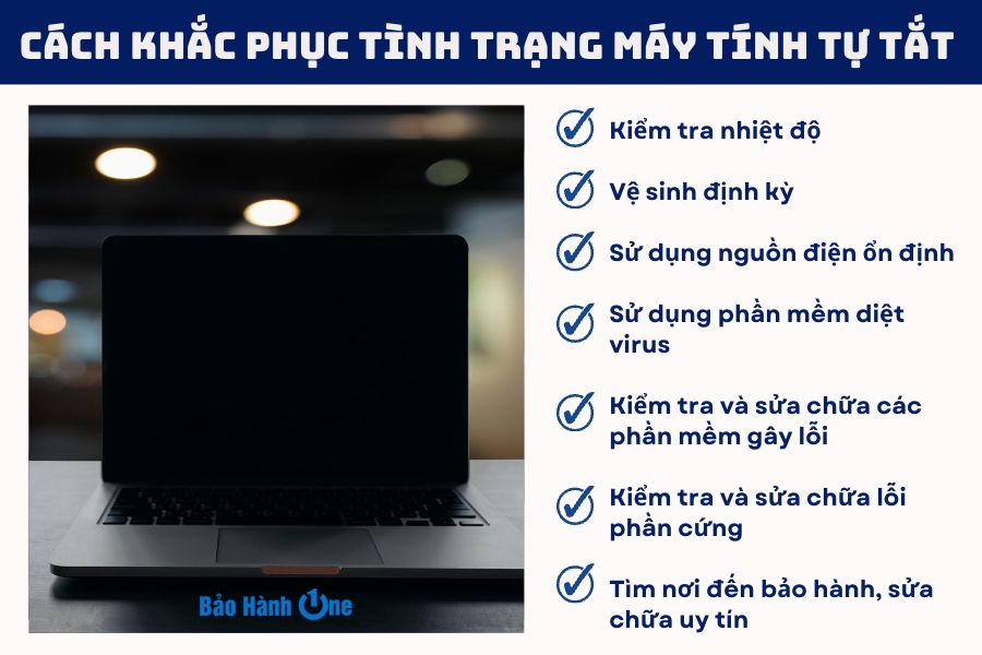 Những cách khắc phục tình trạng máy tính tự tắt đơn