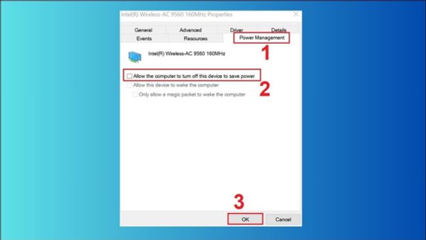 laptop tự ngắt wifi