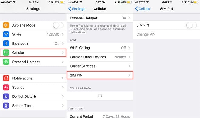 Nhập sai mã PIN SIM nhiều lần