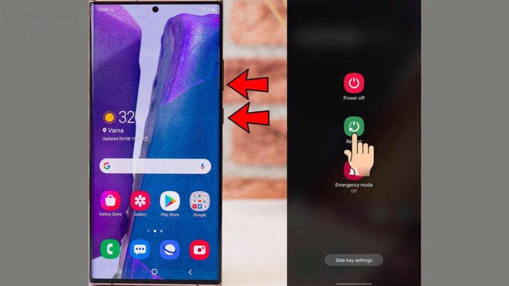 Note 20 Ultra bị sọc xanh