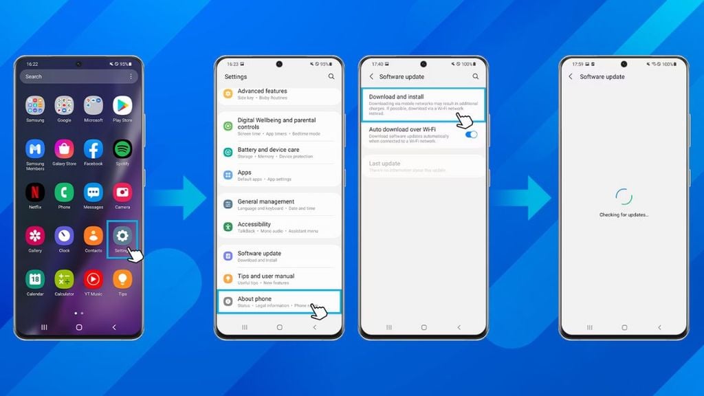 Note 20 Ultra bị sọc xanh