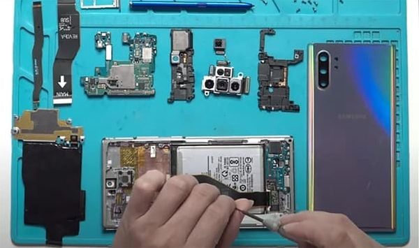 note 20 ultra bị đen màn hình