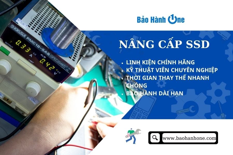Nâng cấp ổ đỉa SSD tại Bảo Hành One