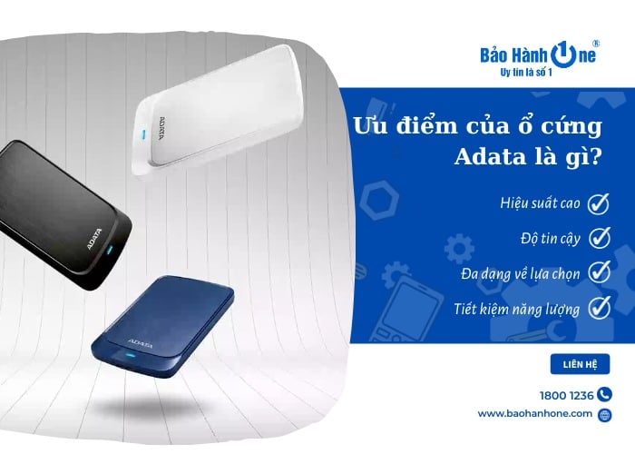 Một số ưu điểm nổi bật mà ổ cứng Adata