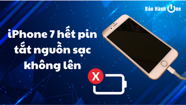 iphone 7 hết pin tắt nguồn sạc không lên