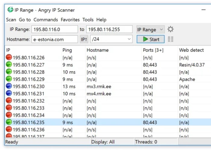 Angry IP Scanner giúp quản lý kết nối Wifi hữu