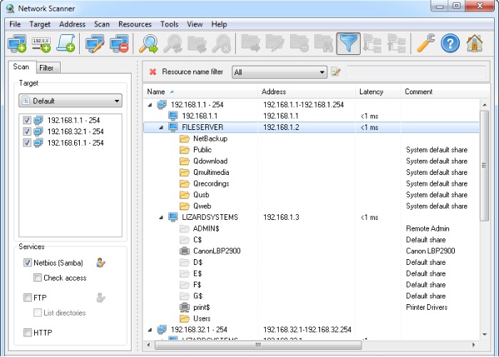 Network Scanner cho phép chặn truy cập vào mạng Wifi
