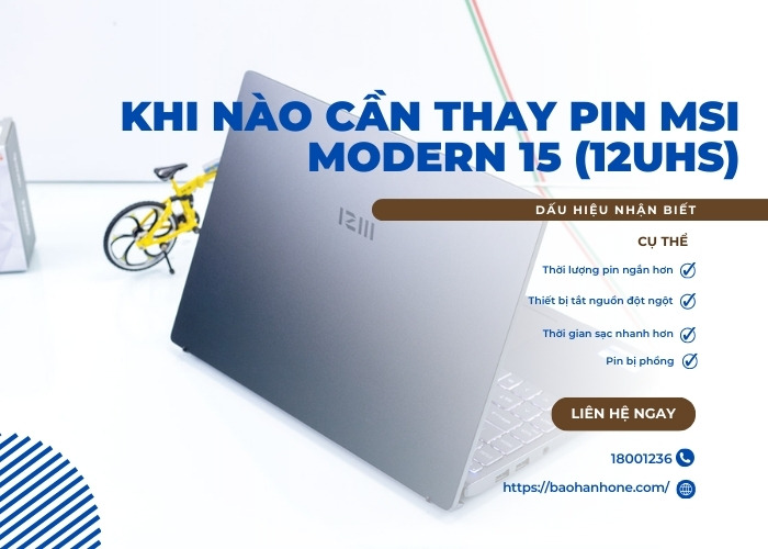 Thay Pin Laptop MSI Modern 15 (12UHS)