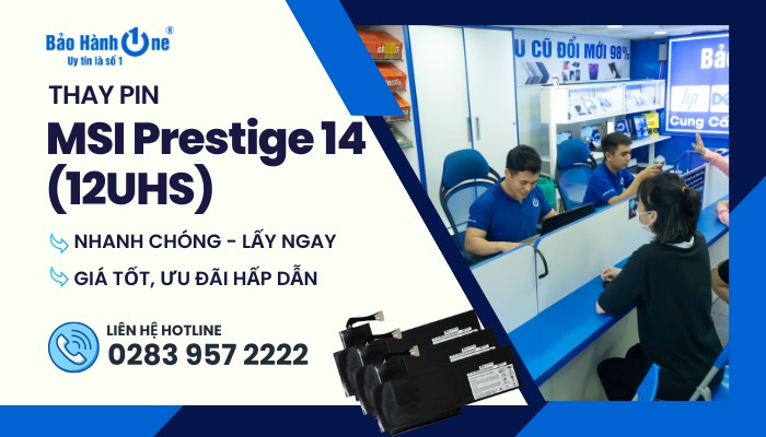 Thay Pin Laptop MSI Prestige 14 (12UHS)