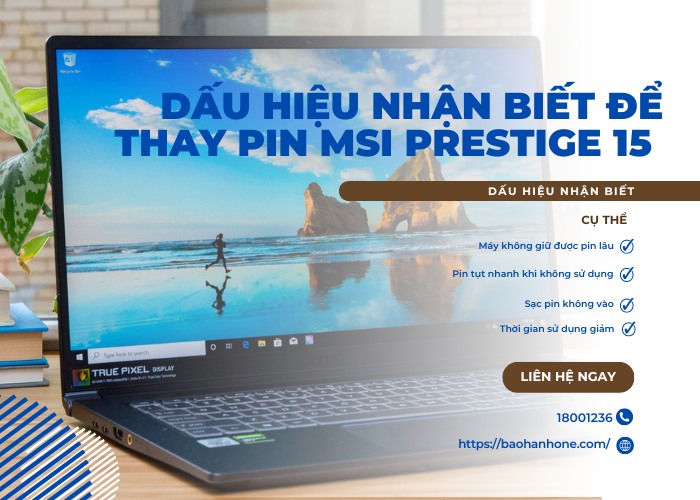 Thay Pin Laptop MSI Prestige 15 (12UHS)