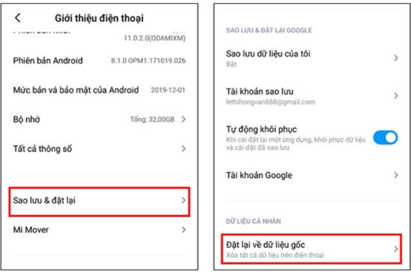 redmi 9a bị đơ cảm ứng