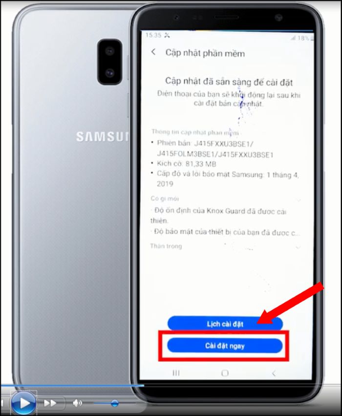 Cập nhật phần mềm cho máy