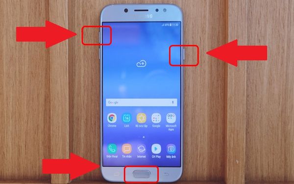 samsung j7 pro không lên nguồn