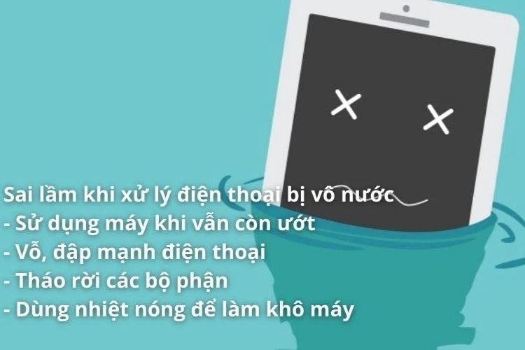 Xử lý lỗi máy bị vào nước