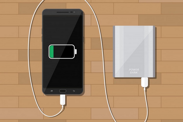 Sử dụng sạc dự phòng sạc cho điện thoại