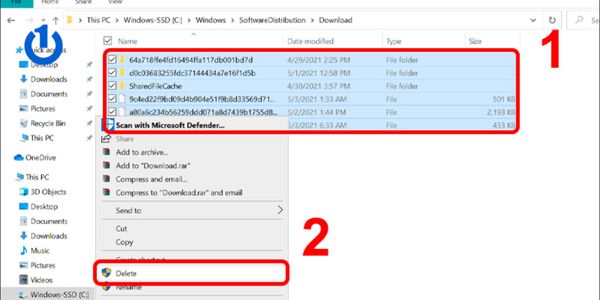 Chọn “Delete” để xóa bỏ hoàn toàn