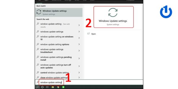Windows update settings