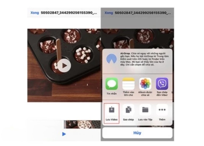 Hoàn thành quá trình tải video từ Instagram về điện