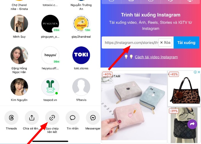 Nhấn "Tải xuống" video mà bạn yêu thích