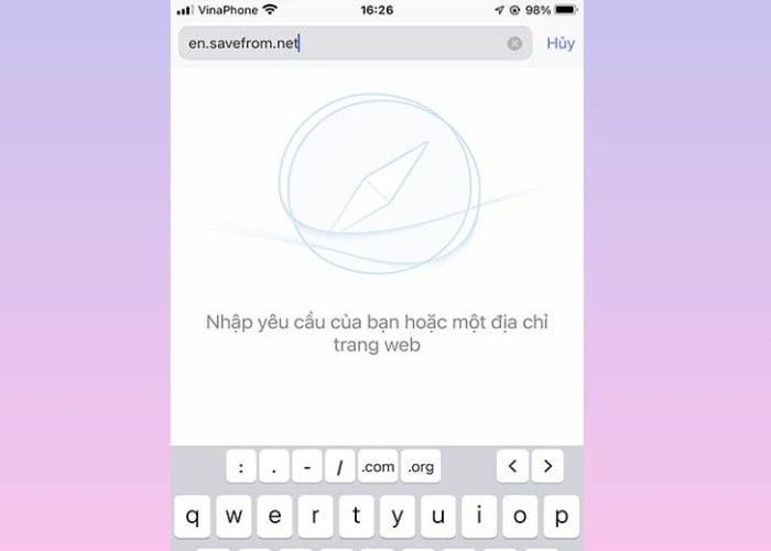 Nhập địa chỉ <en.savefrom.net>